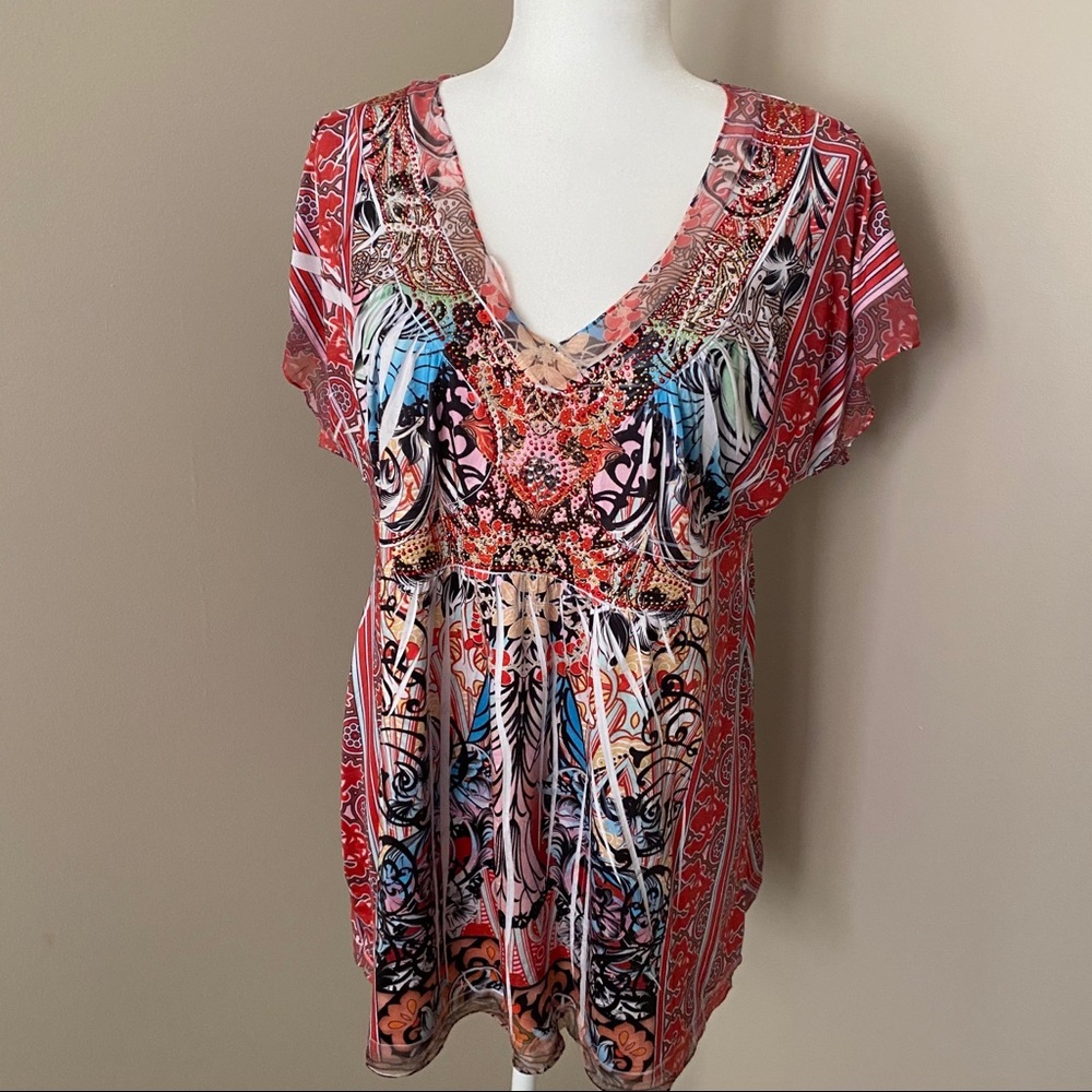 Emerald Patterned Shirt XL